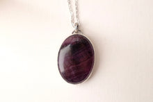 Load image into Gallery viewer, Banded Purple Fluorite Pendant
