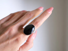 Load image into Gallery viewer, Size 7.5 Black Onyx Ring

