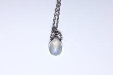 Load image into Gallery viewer, Pear shaped Moonstone pendant - rope bail
