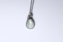 Load image into Gallery viewer, Pear shaped Moonstone pendant - beaded border
