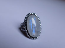 Load image into Gallery viewer, Size 8.5 Moonstone ring
