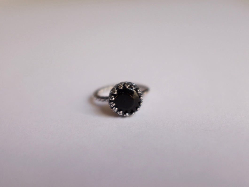 Size 5.5 Black Tourmaline Ring