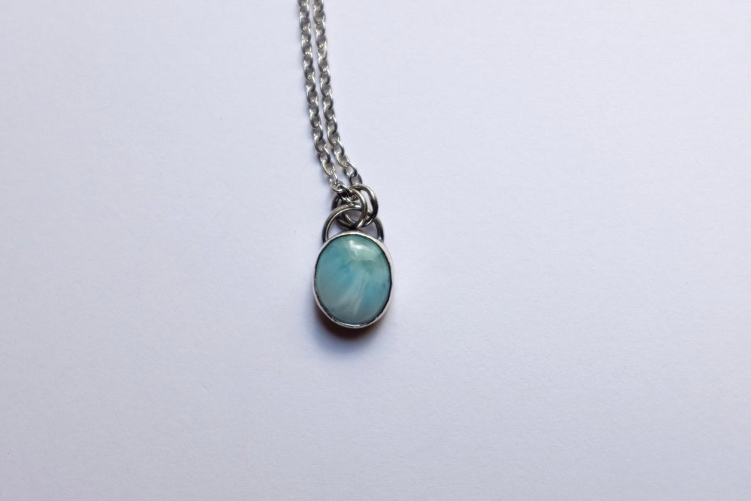 Oval Larimar pendant - mp