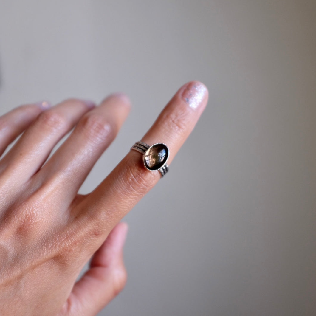 Size 6.5 Smoky Quartz Ring