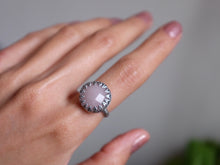 Load image into Gallery viewer, Size 7.75 Faceted Rose Quartz Ring
