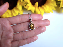 Load image into Gallery viewer, Tiger Eye Pendant - Celtic bail

