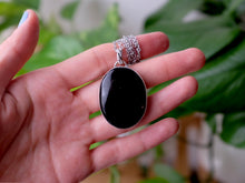 Load image into Gallery viewer, Black Obsidian Pendant - Celtic
