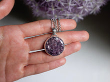 Load image into Gallery viewer, Round Lepidolite Pendant 3
