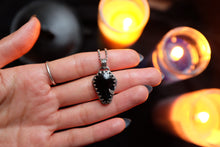 Load image into Gallery viewer, Black Tourmaline coffin pendant
