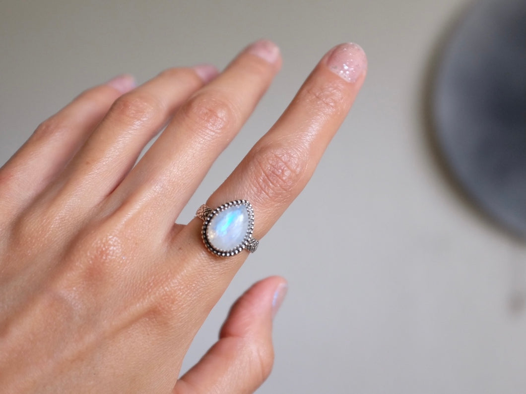 Size 7.5 Moonstone ring