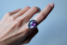 Load image into Gallery viewer, Size 10 Rainbow Fluorite Ring
