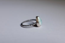 Load image into Gallery viewer, Size 9 pear shaped Larimar ring

