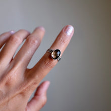 Load image into Gallery viewer, Size 6.5 Smoky Quartz Ring
