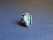Load image into Gallery viewer, Size 9 Labradorite coffin ring
