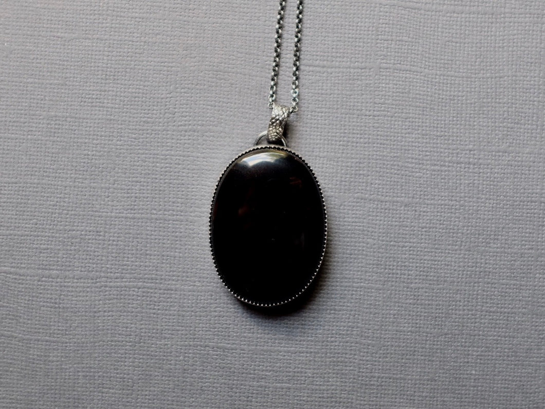 Black Obsidian pendant