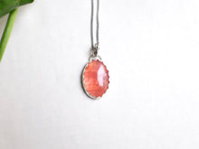 Load image into Gallery viewer, Rhodochrosite Oval Pendant
