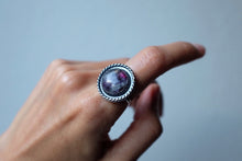 Load image into Gallery viewer, Size 9 Rainbow Fluorite Shadow Ring
