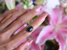 Load image into Gallery viewer, Size 5.5 Blue Goldstone Ring
