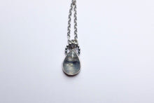 Load image into Gallery viewer, Pear shaped Moonstone pendant - beaded bail p
