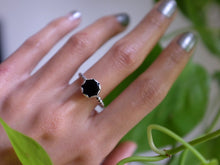 Load image into Gallery viewer, Size 9 Black Tourmaline Ring
