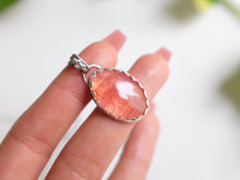 Load image into Gallery viewer, Rhodochrosite Oval Pendant
