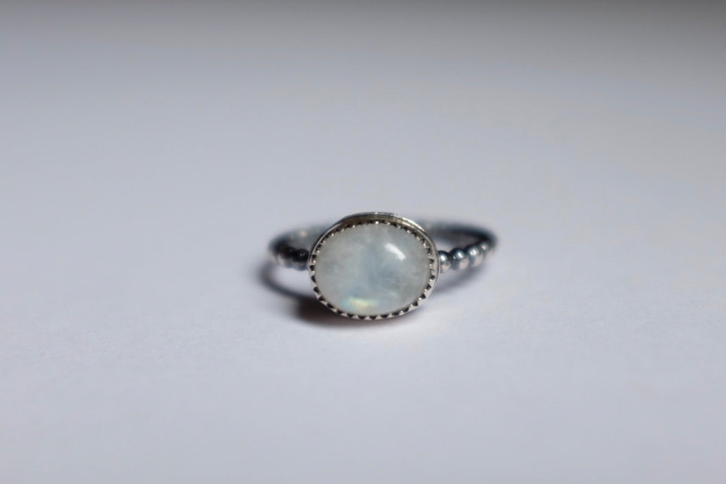 Size 8 Moonstone ring