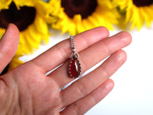 Load image into Gallery viewer, Pear Shaped Carnelian Pendant
