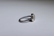Load image into Gallery viewer, Size 7 faceted Moonstone ring
