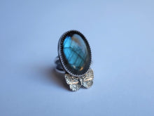Load image into Gallery viewer, Size 7.5 Labradorite Butterfly ring
