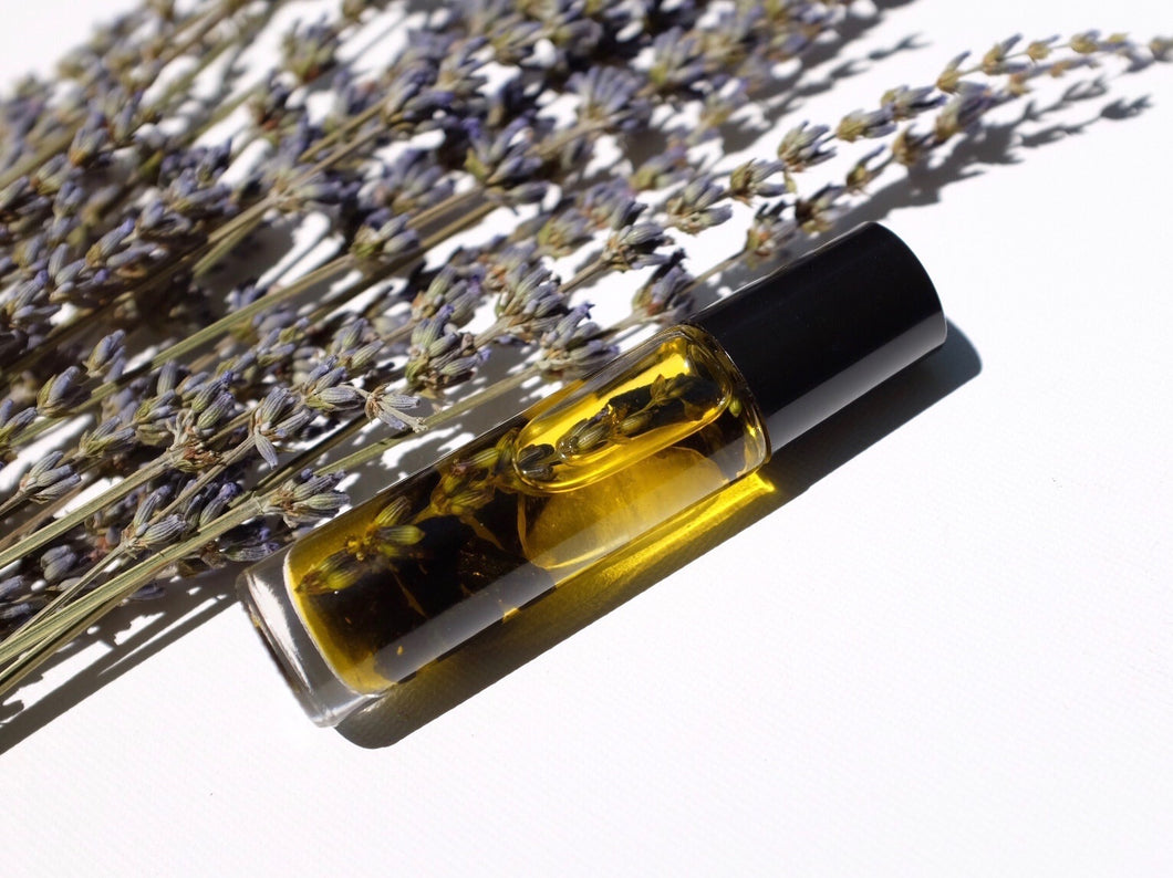 Crystal Infused Perfume Oil Blend - Grounding