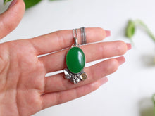 Load image into Gallery viewer, Jade and Citrine Empress Pendant

