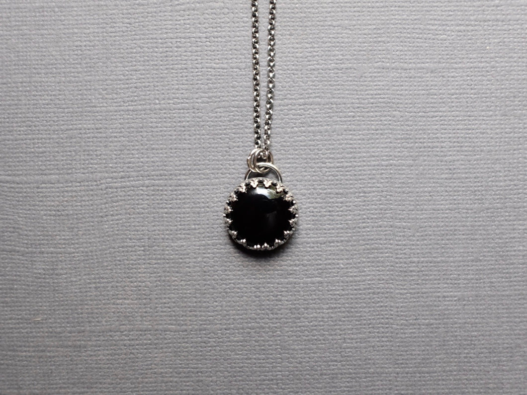 Round Black Onyx pendant
