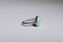 Load image into Gallery viewer, Size 7.5 pear shaped Larimar ring
