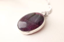 Load image into Gallery viewer, Banded Purple Fluorite Pendant
