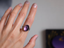 Load image into Gallery viewer, Size 8.25 Faceted Amethyst Ring

