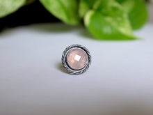 Load image into Gallery viewer, Size 8 Faceted Rose Quartz Shadow Ring
