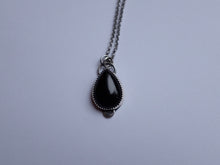 Load image into Gallery viewer, Black Onyx Crescent Moon Pendant - Made to order
