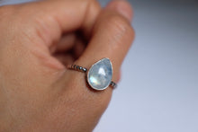 Load image into Gallery viewer, Size 12.5 pear shaped Moonstone ring
