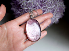 Load image into Gallery viewer, Oval Gem Lepidolite Pendant
