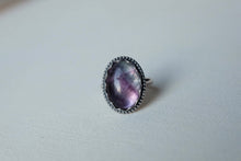 Load image into Gallery viewer, Size 8 Rainbow Fluorite Ring
