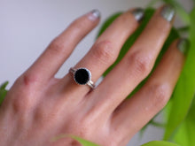 Load image into Gallery viewer, Size 5 Black Tourmaline Ring
