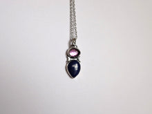 Load image into Gallery viewer, Amethyst and Lapis Lazuli Pendant
