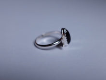 Load image into Gallery viewer, Size 8 Triple Moon Goddess Onyx ring
