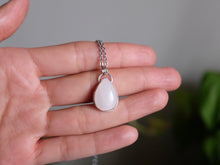 Load image into Gallery viewer, Pear Shaped Rose Quartz Pendant - Ser
