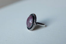 Load image into Gallery viewer, Size 6 Purple Fluorite Shadow Ring

