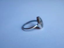 Load image into Gallery viewer, Size 10.5 Rainbow Moonstone ring
