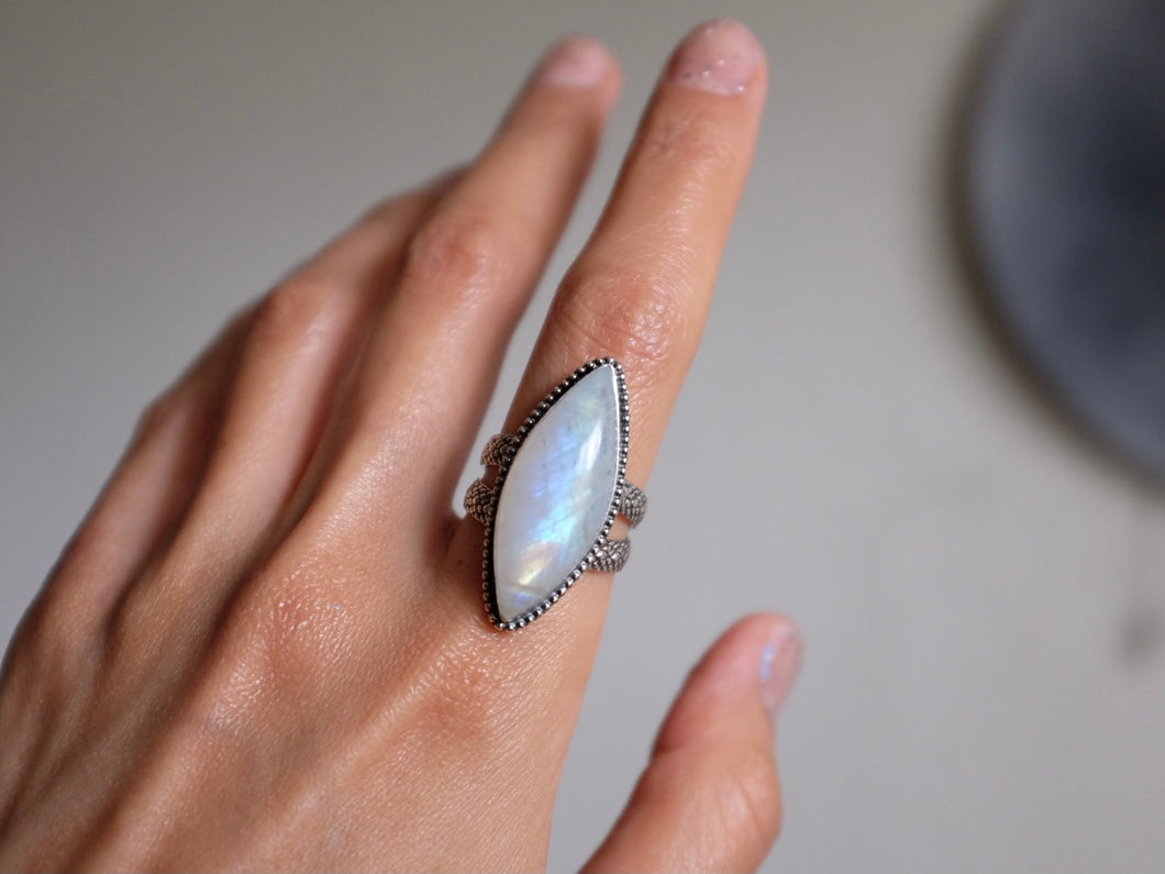 Size 9 Moonstone Statement ring