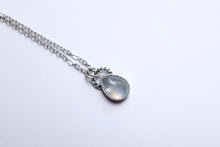 Load image into Gallery viewer, Pear shaped Moonstone pendant - rope bail
