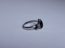 Load image into Gallery viewer, Size 9 Triple Moon Goddess Onyx ring
