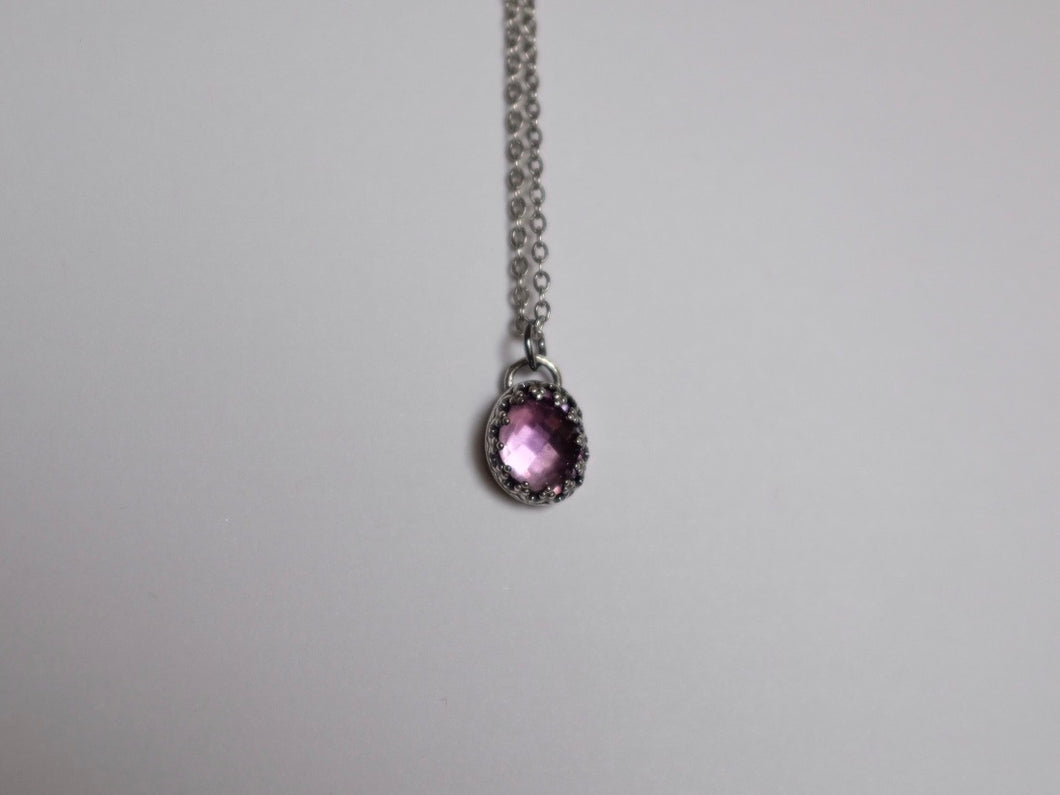 Faceted Amethyst Pendant 2